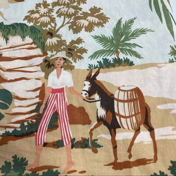 LIZ CLAIBORNE 1990’s Y2K, Hawaiian Novelty Theme Skirt/Swim Cover-up, Size 14 - Picture 8 of 11